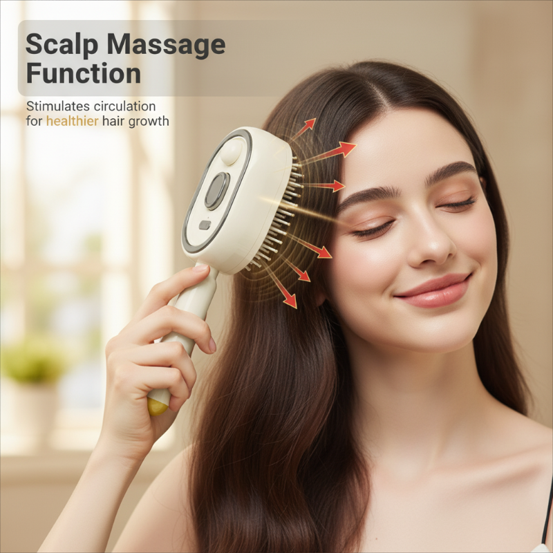 🍃BVJ®Electric Spray & Massage Hair Brush