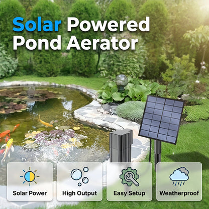 Over 50,000 units sold! 💧🐟 50% off!🎁Solar Pond Aerator with Air Pump