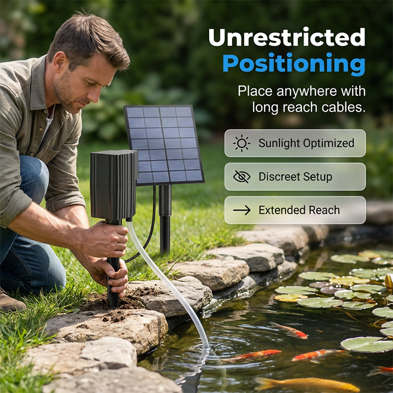 Over 50,000 units sold! 💧🐟 50% off!🎁Solar Pond Aerator with Air Pump