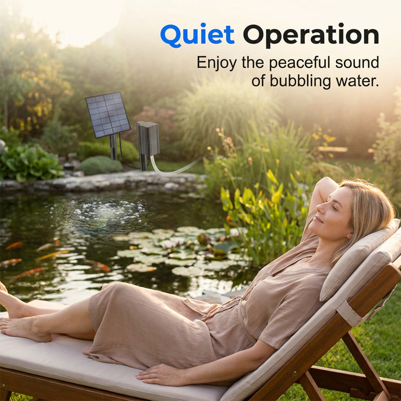 Over 50,000 units sold! 💧🐟 50% off!🎁Solar Pond Aerator with Air Pump