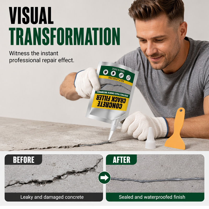 🔥Last Day 49% OFF-Waterproof Concrete Crack Filler & Sealant (JG)