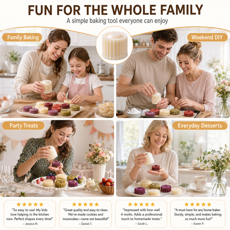 🥧 Creative Double-Ended Pastry Tamper Mold (JG)