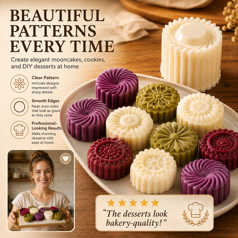 🥧 Creative Double-Ended Pastry Tamper Mold (JG)