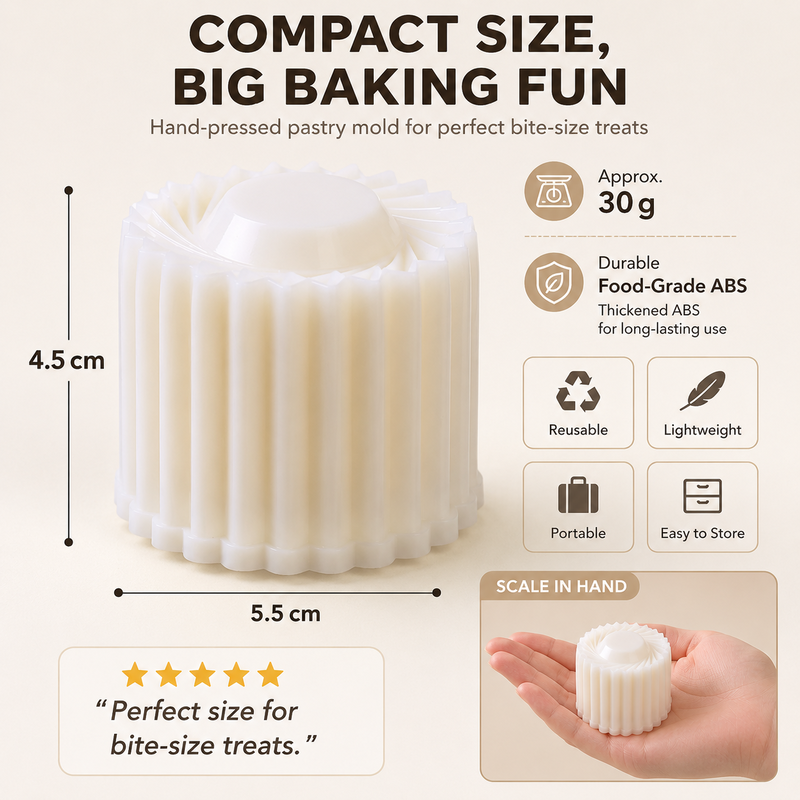 🥧 Creative Double-Ended Pastry Tamper Mold (JG)